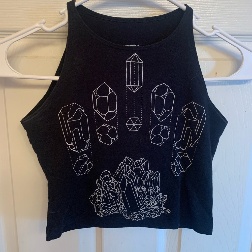 Gently used tank top with crystals